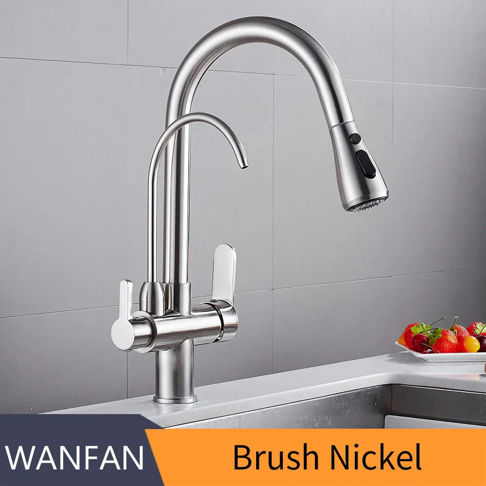 DecorBites™ Kitchen Faucet: Three Ways Sink Mixer Crane for Water Filter Tap