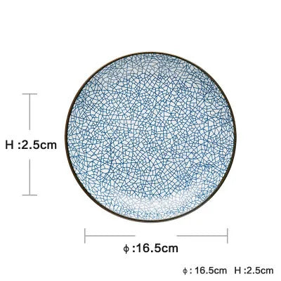 Juego de platos llanos de cerámica DecorBites™ - Diseño redondo liso, fabricado en cerámica