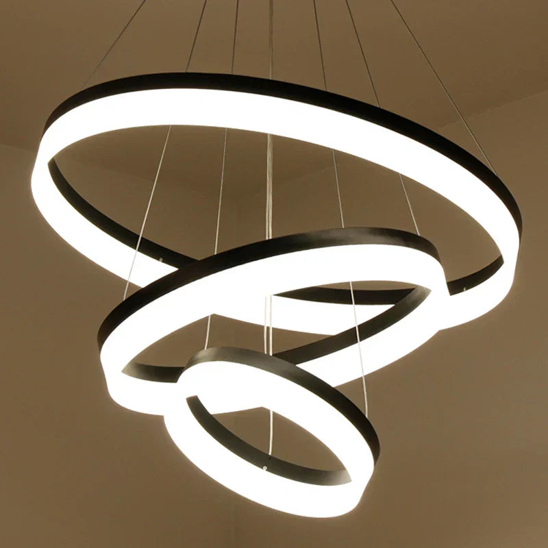 DecorBites™ LED Ring Pendant Light Fixture for Living Room Dining Room Lighting