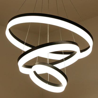 DecorBites™ LED Ring Pendant Light Fixture for Living Room Dining Room Lighting