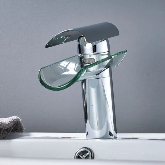 DecorBites™ Glass Spout Basin Faucet