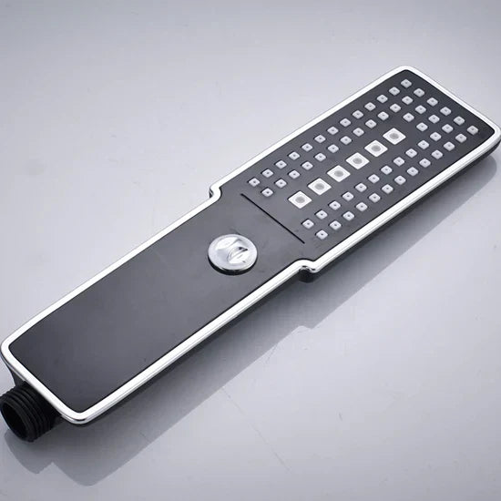 DecorBites™ Black Rainfall Shower Head with Handshower - Over-head Shower Sprayer