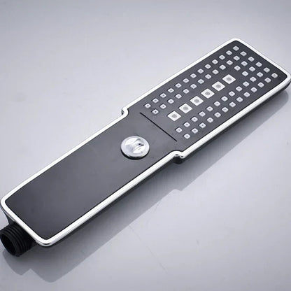 DecorBites™ Black Rainfall Shower Head with Handshower - Over-head Shower Sprayer