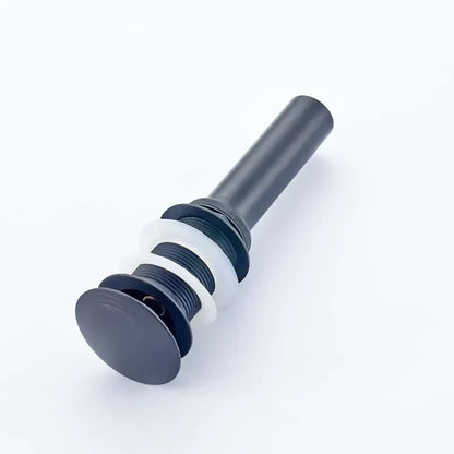 DecorBites™ حوض غسيل حمام دائري من النحاس العتيق مزود بمصرف منبثق على شكل حرف P