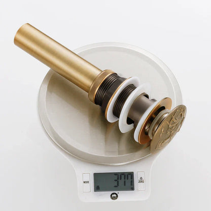 DecorBites™ Brass Bathroom Sink Pop Up Drain for Lavatory Basin - HJ-0618F