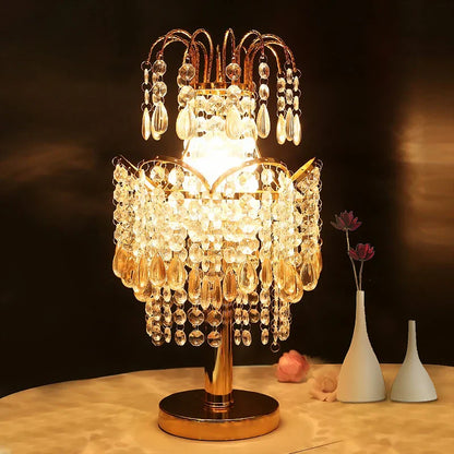 DecorBites™ Crystal Table Lamps: Elegant Living Room Princess Bedroom Decor