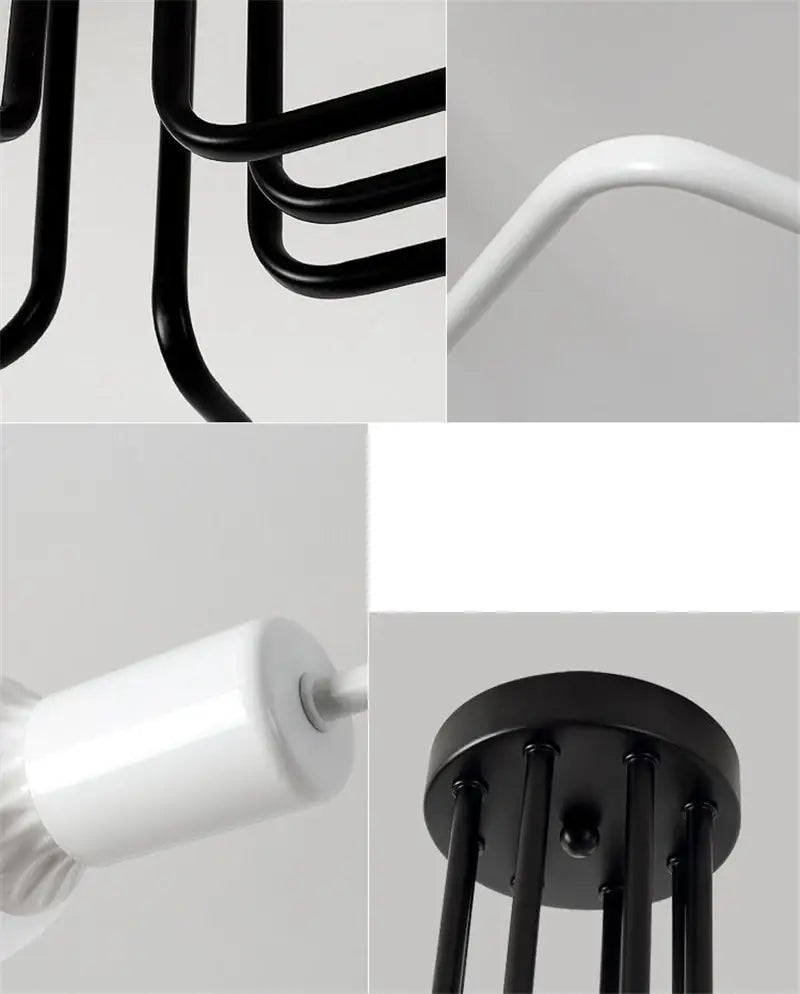 DecorBites™ Retro Industrial Wrought Iron Ceiling Light