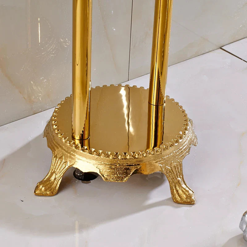 Grifo mezclador independiente para bañera y lavabo DecorBites™ Gold con teleducha -