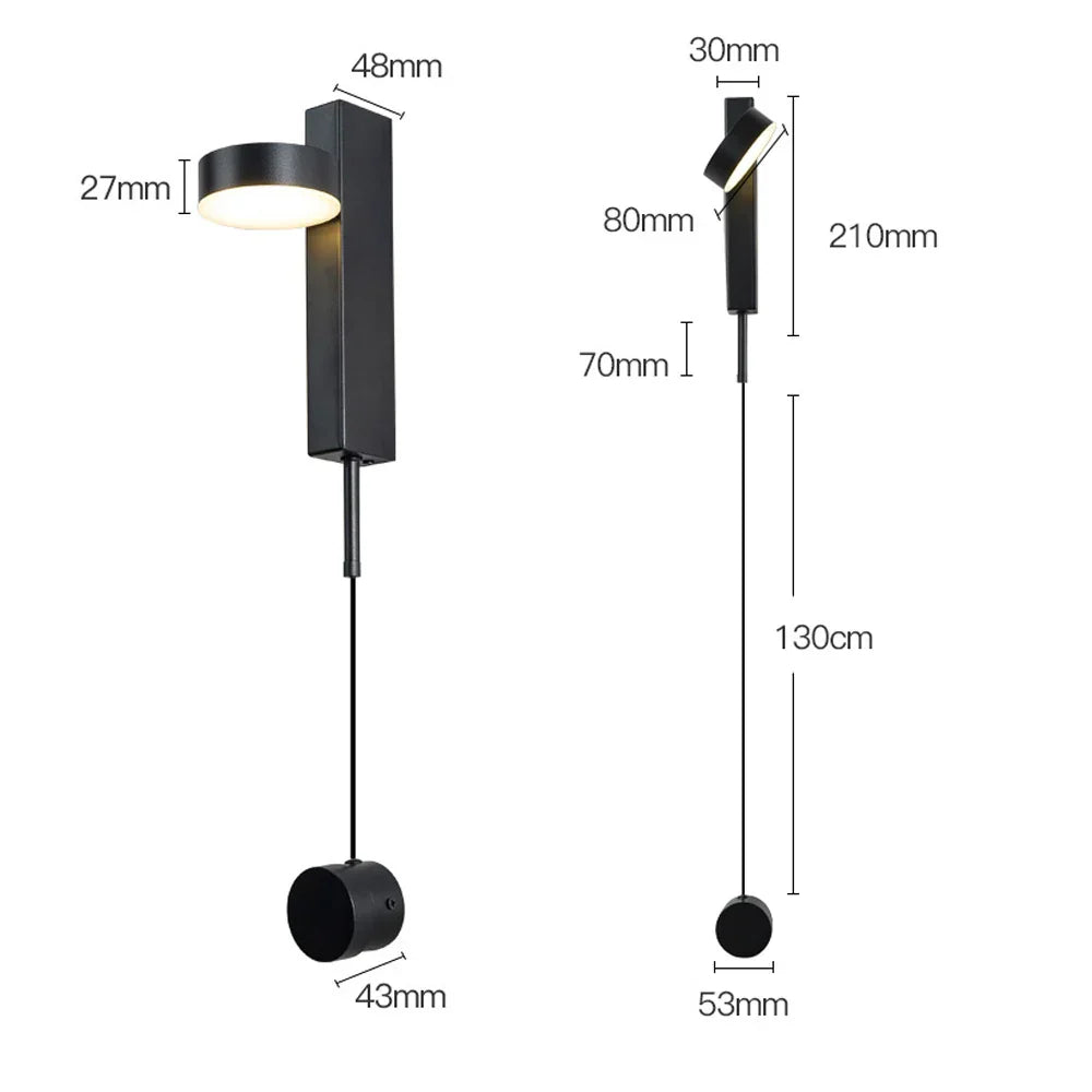 DecorBites™ Dimmable LED Wall Lamp for Living Room Art Wall Light - Modern Nordic Design