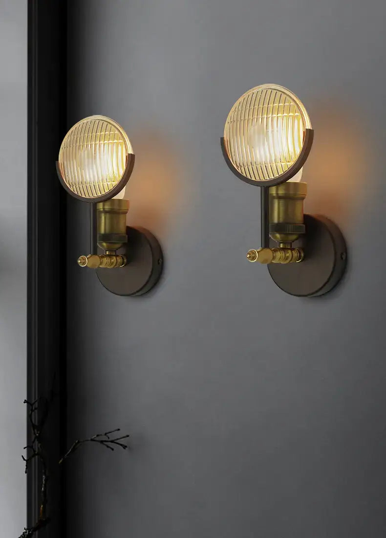 Lámpara de Pared LED de Vidrio Art Deco Moderno para Dormitorio y Vestíbulo