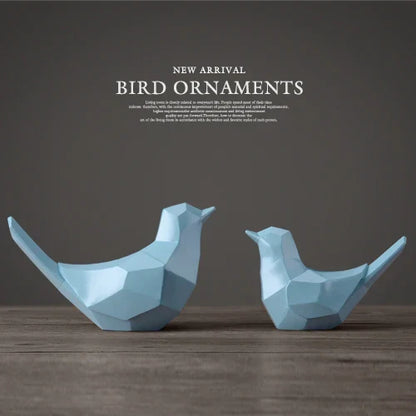 تماثيل راتنجية على شكل زوجين من الطيور من DecorBites™ للديكور المنزلي وزينة الطاولة