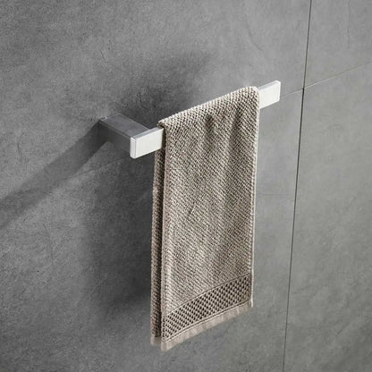 DecorBites™ Brushed Nickel Stainless Steel Bathroom Hardware Set - 4-Piece Accessory Kit