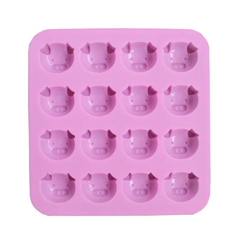 DecorBites™ Cute Pig Head Silicone Cake Mold for Chocolate, Soap - DIY Piggy Mold