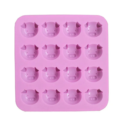 DecorBites™ Cute Pig Head Silicone Cake Mold for Chocolate, Soap - DIY Piggy Mold