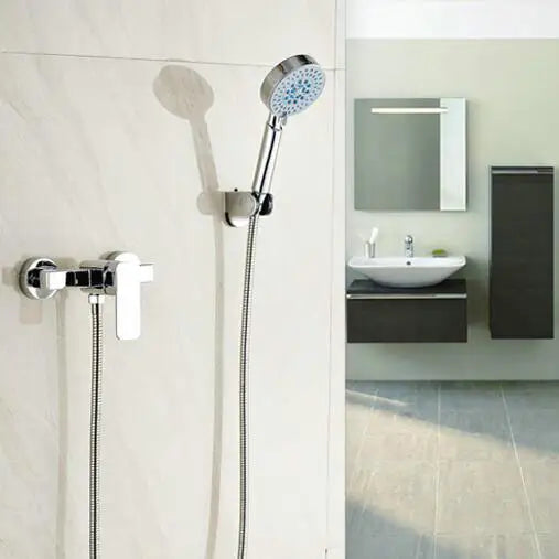DecorBites™ Brass Single Handle Hot Cold Shower Mixer with Hand Shower