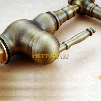 صنبور حوض من النحاس العتيق من DecorBites™، خلاط حمام، صنبور حوض YT-5047