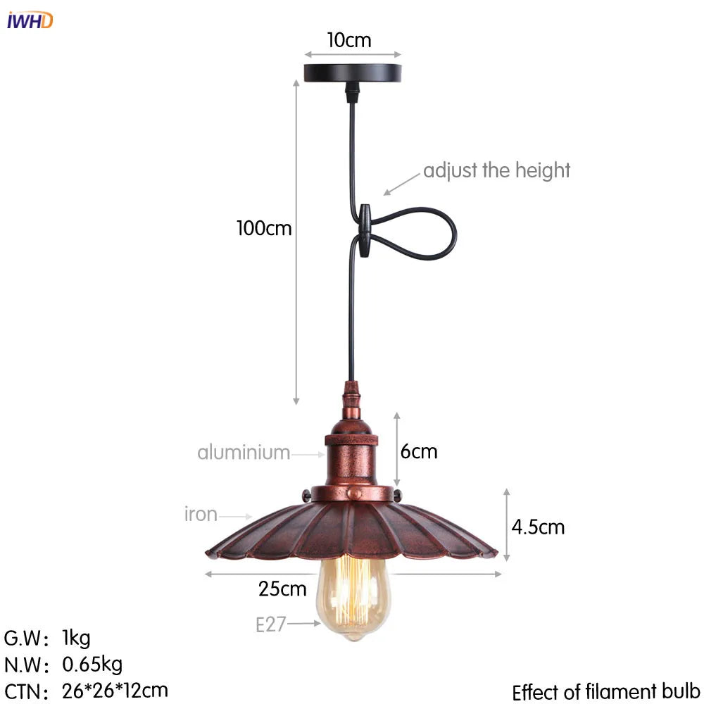 Lámparas colgantes LED Edison retro doradas DecorBites™ para comedor, sala de estar y decoración industrial