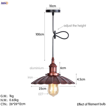 Lámparas colgantes LED Edison retro doradas DecorBites™ para comedor, sala de estar y decoración industrial