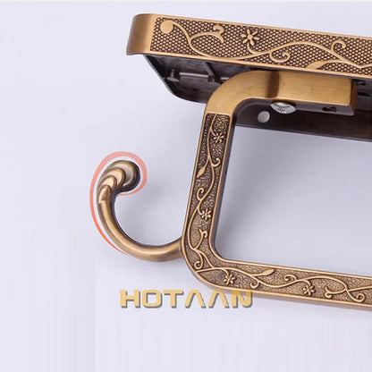 DecorBites™ Brass Toilet Paper Holder Bathroom Storage Rack Accessory