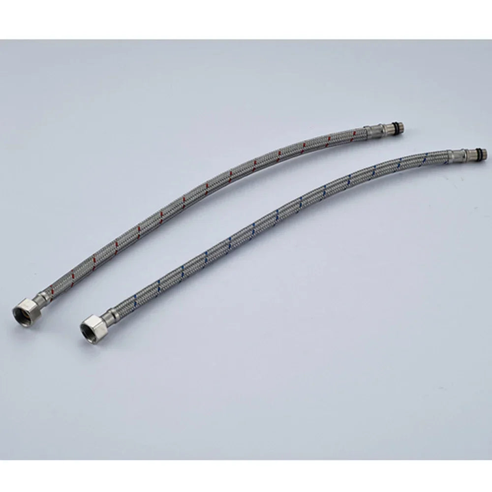 خرطوم سباكة DecorBites™ من الفولاذ المقاوم للصدأ بطول 60 سم للمياه الساخنة والباردة