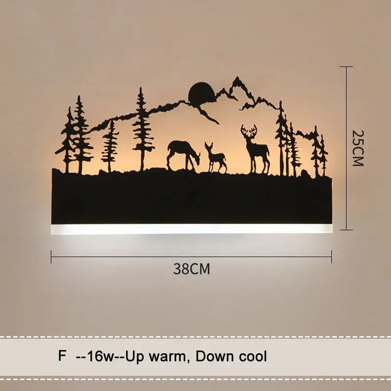 مصابيح الحائط الحيوانية DecorBites™: إضاءة دافئة وباردة رأسًا على عقب لغرفة المعيشة وجانب السرير