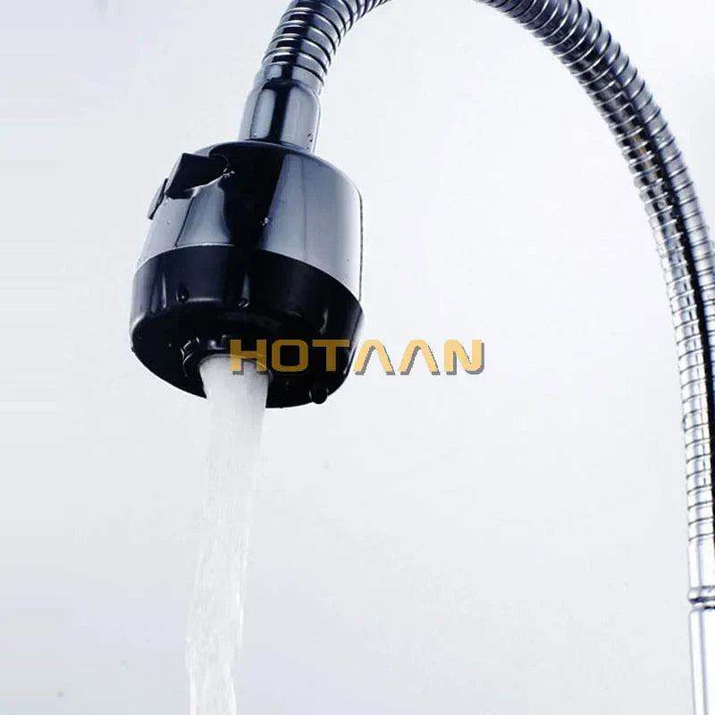 DecorBites™ Dual Hole Brass Chrome Kitchen Sink Tap Mixer