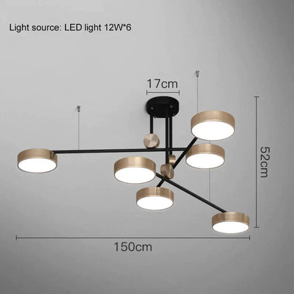 DecorBites™ Elegant Golden Pendant Lamp for Luxurious Décor and Dining Ambiance