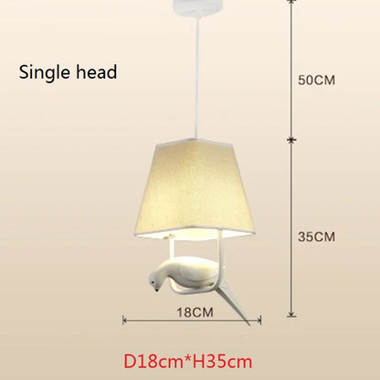 DecorBites™ Bird Cage Chandelier: Resin Retro Luminaria Pendant Lamp for Dining Room, Bedroom, Kitchen Island