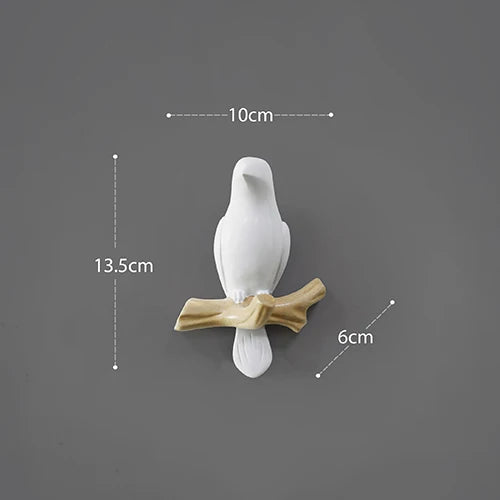 DecorBites™ Bird Resin Hanger: Living Room Coat Towel Hat Holder and Kitchen Hook