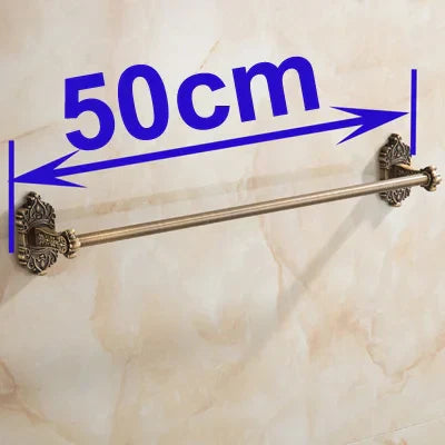 حامل مناشف نحاسي عتيق من DecorBites™ - إكسسوارات حمام مثبتة على الحائط