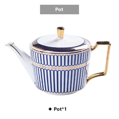 Juego de café y té DecorBites™ de porcelana dorada - Artículos de café de porcelana fina de lujo