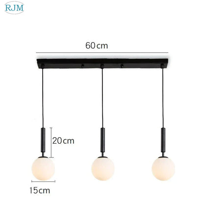 Lámpara colgante LED de bola de cristal DecorBites™: Diseño nórdico moderno, un solo cabezal, diseño creativo