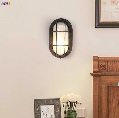 Decorbites™ Industrielle Glas-Wandlampe Retro Vintage Treppenlampe LED-Leuchte