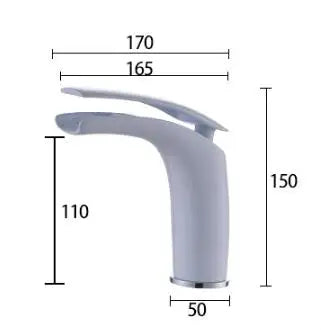 DecorBites™ Brass Baking Finish Basin Faucet - 12 Colors Hot/Cold Mixer Tap