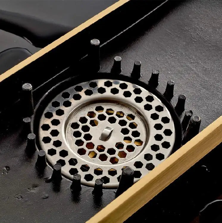 DecorBites™ Euro Antique Brass Carved Floor Drain Cover for Bathroom Bath Accessories