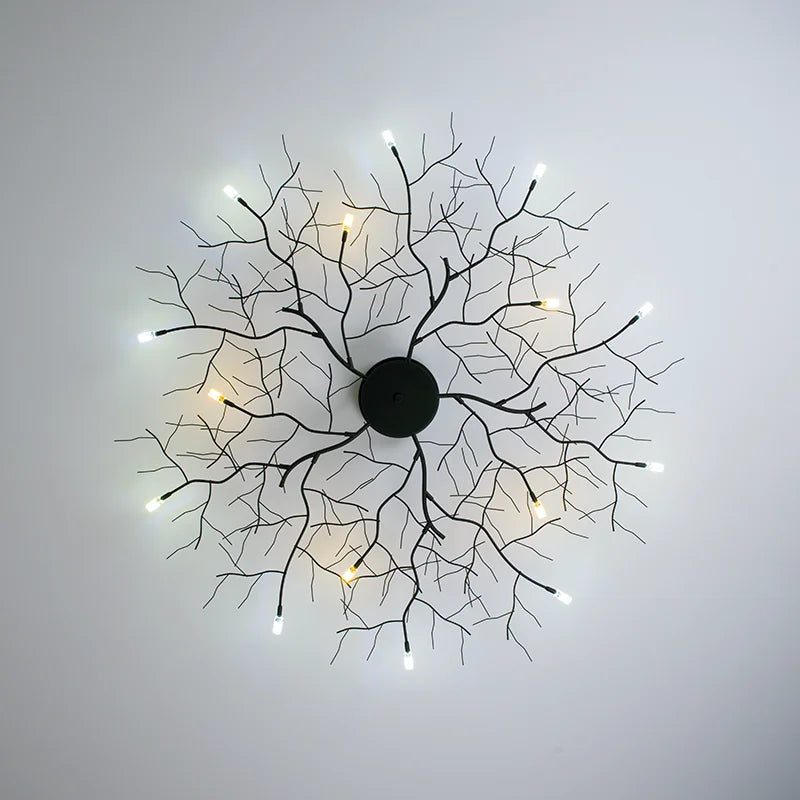 Lámpara de techo de hierro con rama LED Decorbites™ para la decoración del dormitorio y la sala de estar