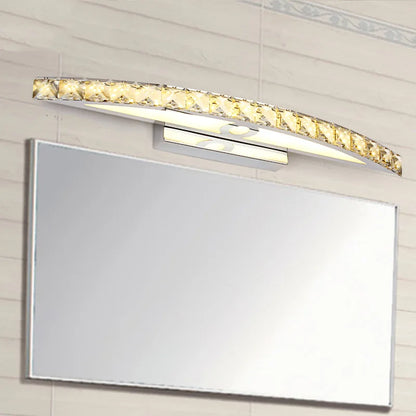Aplique de pared de cristal LED DecorBites™ de 15 W para baño, ideal para espejo y maquillaje.