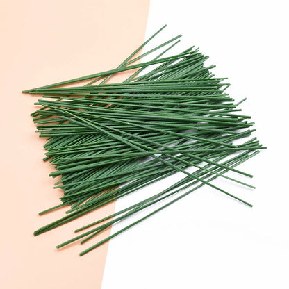 DecorBites™ Iron Wire Roses Leaf Artificial Flower Pole Decoration for Wedding Home Craft