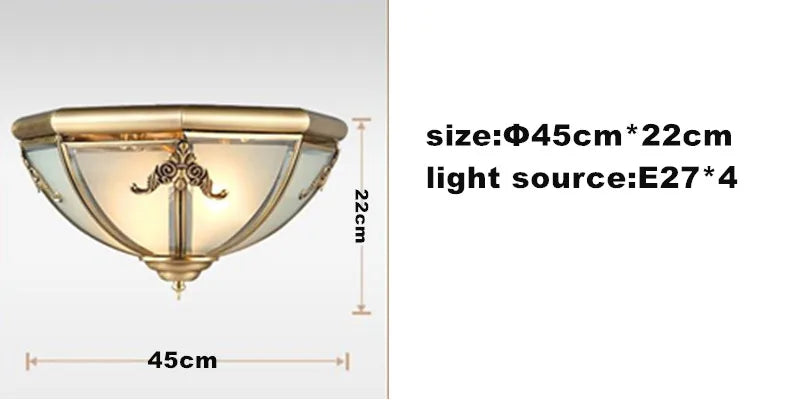 DecorBites™ Copper Ceiling Light for Balcony, Garage, Staircase & Storage Room
