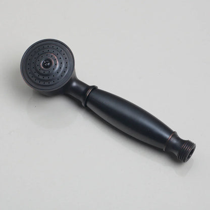 مجموعة صنبور دش مطري مثبت على الحائط من DecorBites™ مقاس 8 بوصات باللون الأسود غير اللامع مع دش محمول باليد