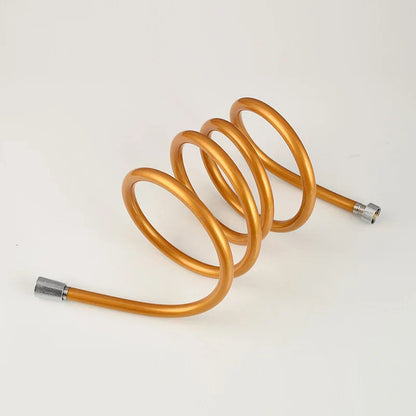 DecorBites™ High Pressure PVC Shower Hose with Handheld Head - Silver & Golden Smooth Design