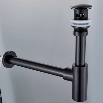DecorBites™ Bronze Round Siphon Bottle Trap Black P-TRAP for Bathroom Vanity Basin