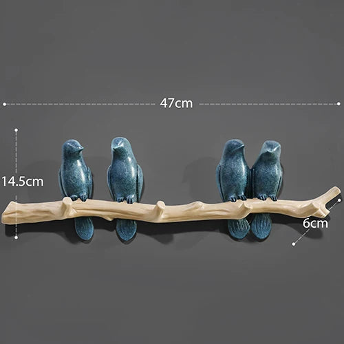 DecorBites™ Bird Resin Hanger: Living Room Coat Towel Hat Holder and Kitchen Hook