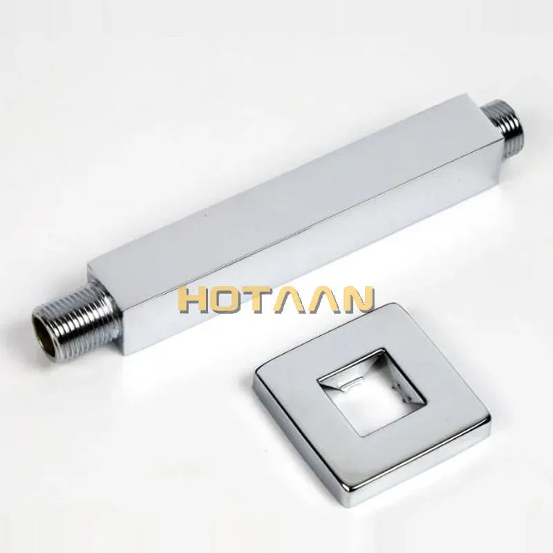 DecorBites™ Brass Chromed Shower Arm 25cm - Bathroom Shower Accessories