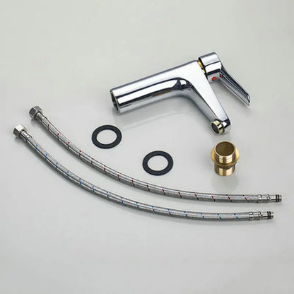 DecorBites™ Golden Chrome Brass Bathroom Sink Faucet Mixer