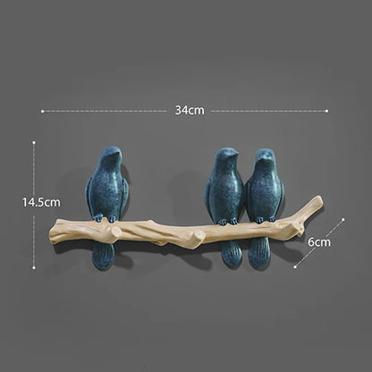 DecorBites™ Bird Resin Hanger: Living Room Coat Towel Hat Holder and Kitchen Hook