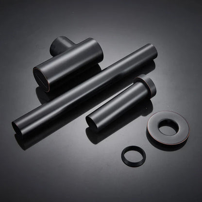 DecorBites™ Bronze Round Siphon Bottle Trap Black P-TRAP for Bathroom Vanity Basin