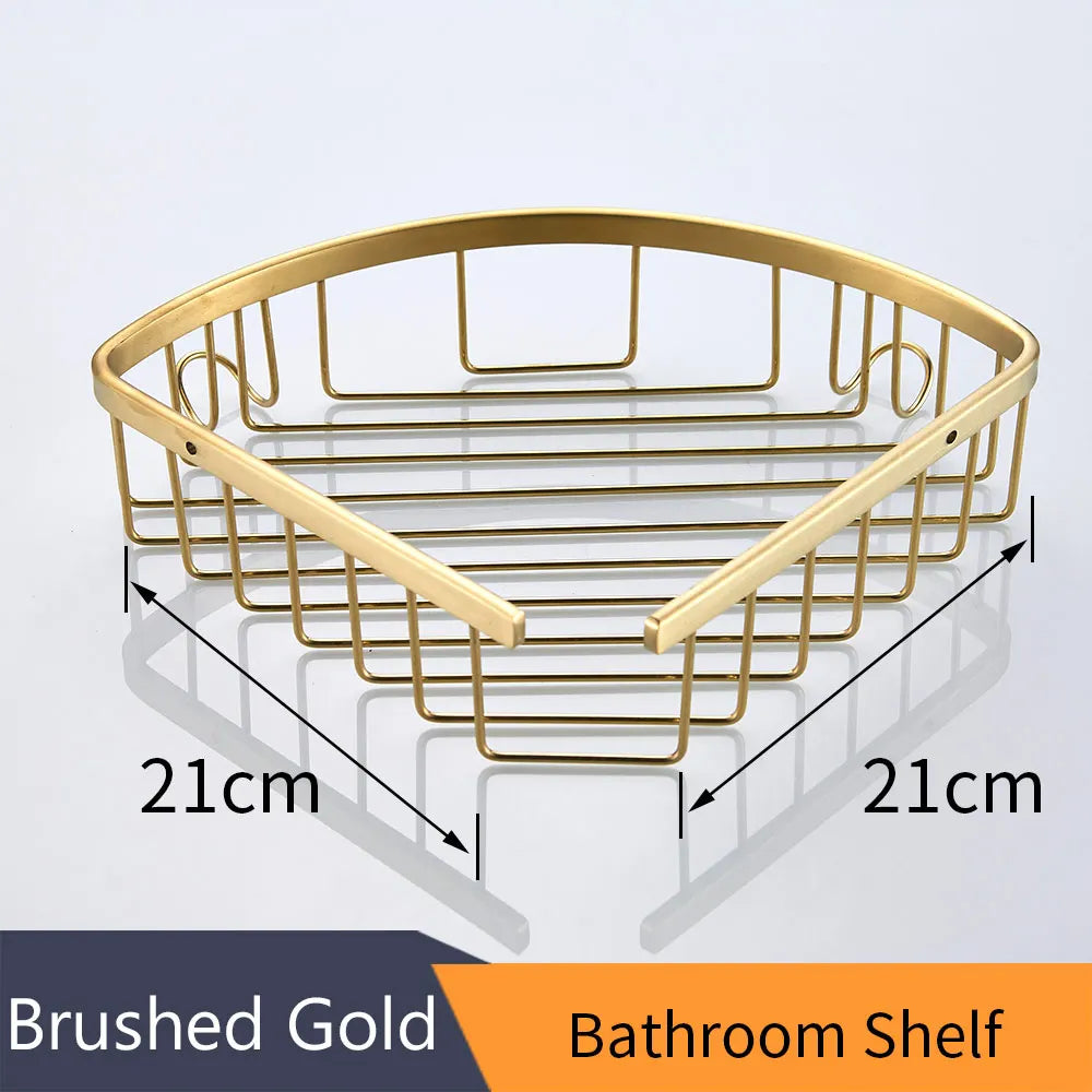 Brushed Gold Bath Set