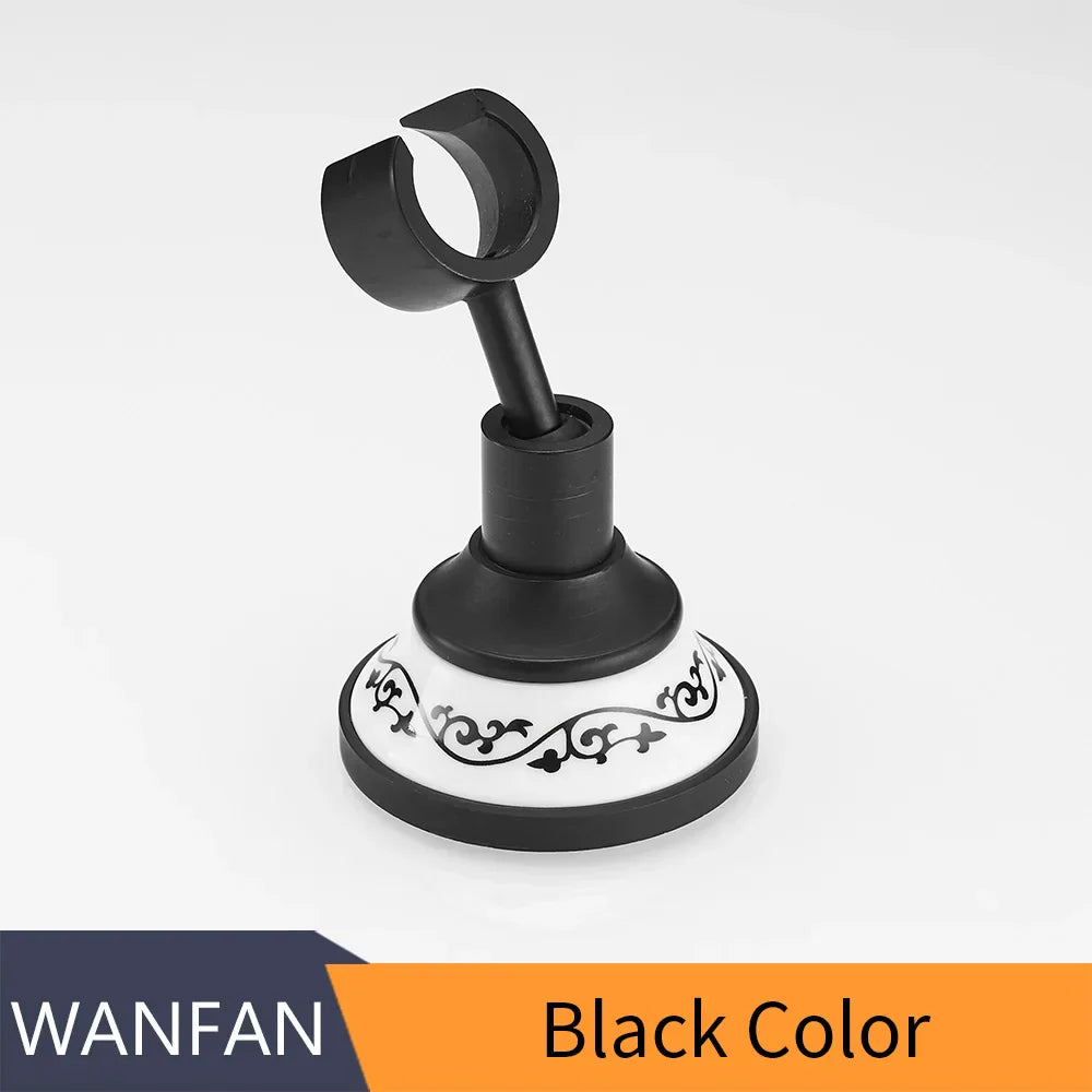 Soporte giratorio de latón dorado Decorbites™ para cabezal de ducha manual, soporte de montaje para accesorios de baño