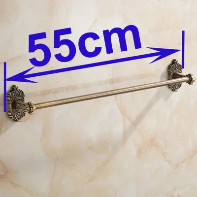 حامل مناشف نحاسي عتيق من DecorBites™ - إكسسوارات حمام مثبتة على الحائط